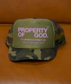 "PROPERTY OF GOD" TRUCKER (CAMO/PINK)